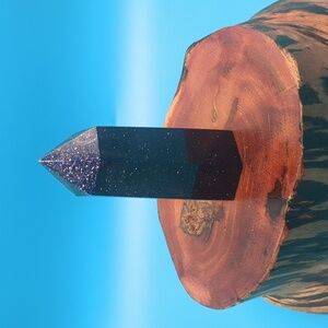 Sparkly blue sandstone tower